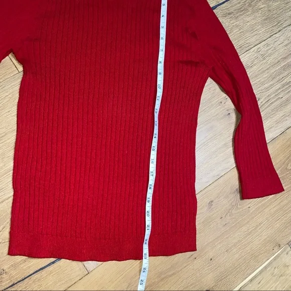 St. John Ribbed Sweater 3/4 sleeve - Picture 5 of 7